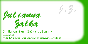 julianna zalka business card